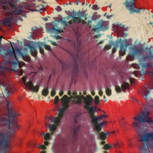 Mushroom w/ spine on back tie dye